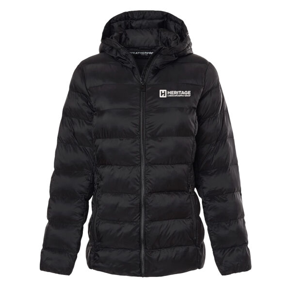    - Women's Lightweight Poly-filled Hooded Puffer Jacket Thumbnail