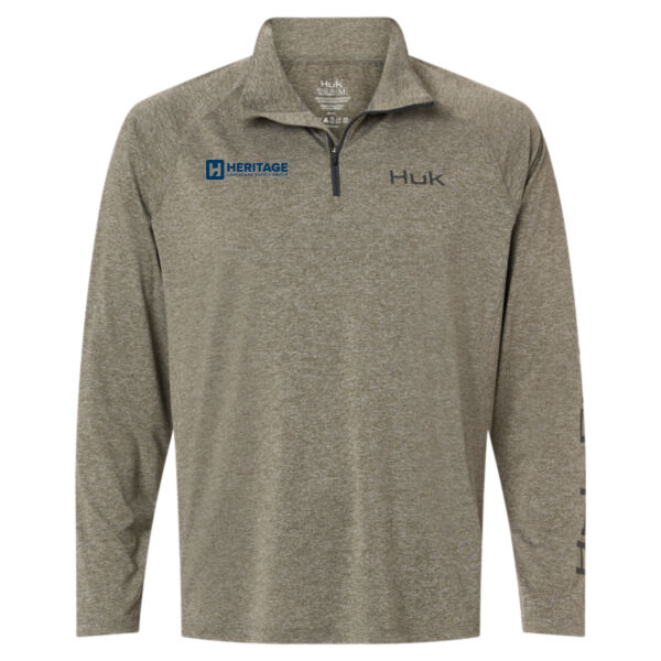   - Men's Airweight Heather Quarter-Zip Pullover Thumbnail