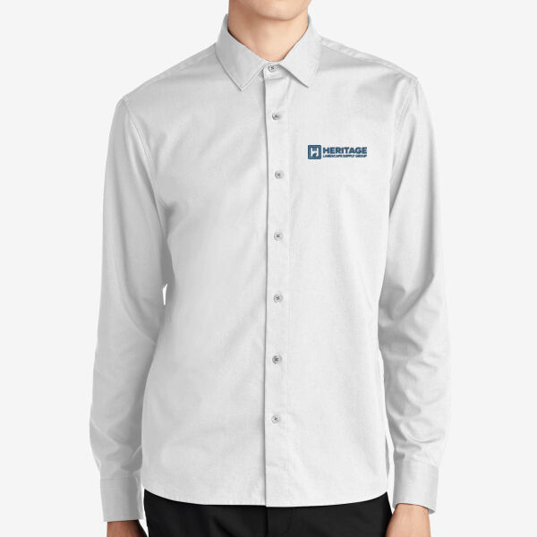   - Long Sleeve Stretch Woven Shirt Thumbnail
