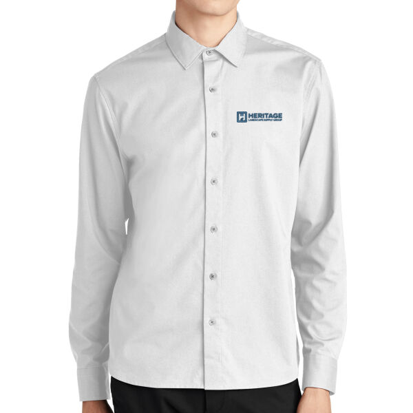  - Long Sleeve Stretch Woven Shirt Thumbnail
