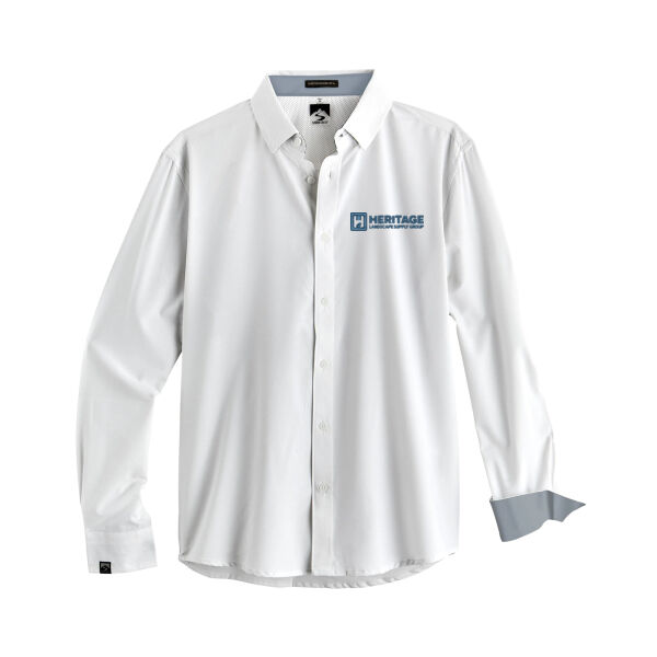   - Men's Influencer 4-Way Stretch Solid Woven Shirt Thumbnail