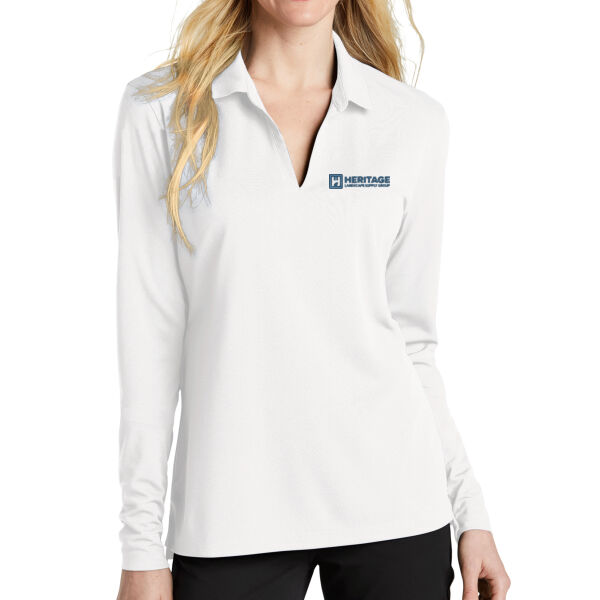   - Women's Dri FIT Micro Pique 2.0 Long Sleeve Polo Thumbnail
